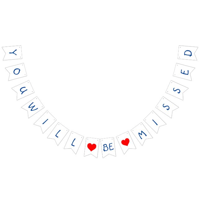 Bannière À Fanions Farewell bunting banner (Tout)