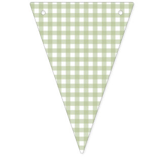 Bannière À Fanions Faye et Lauren Green Gingham