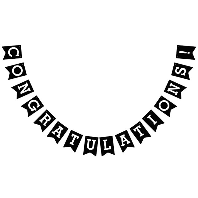 Bannière À Fanions Félicitation ! (Tout)