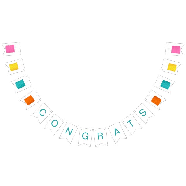 Bannière À Fanions Félicitations aux lanternes en papier (Tout)