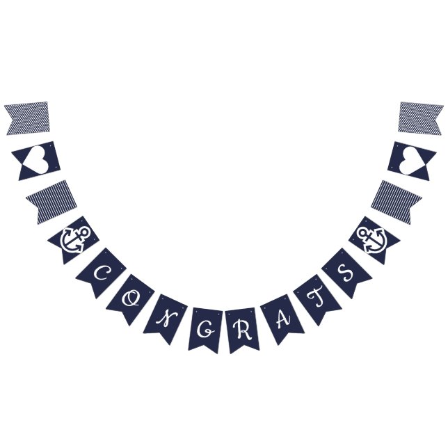 Bannière À Fanions Félicitations Bunting Nautique (Tout)