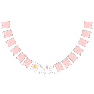 Bannière À Fanions Fête d'anniversaire de marguerite Bohmian Wild Un 