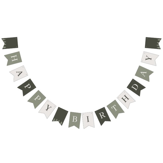 Bannière À Fanions Fête d'anniversaire d'hiver (Tout)