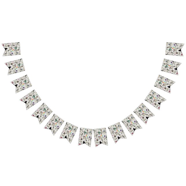 Bannière À Fanions fête d'anniversaire pour chiens lunettes (Tout)