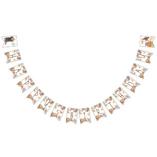 Bannière À Fanions fête d'anniversaire pour les animaux de fête