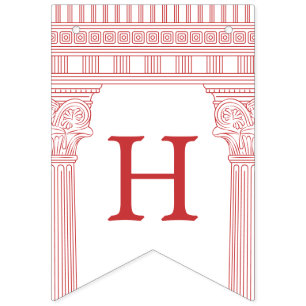 Bannière À Fanions Fête de déesse avec couleur personnalisée et templ