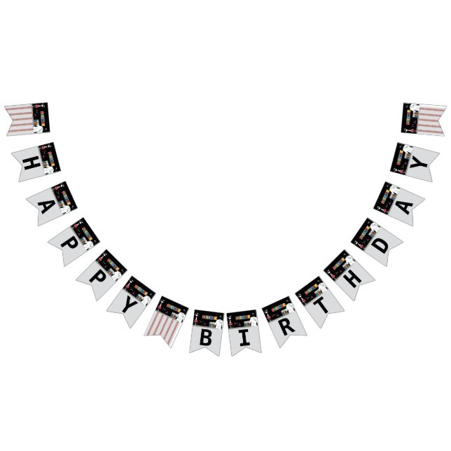 Bannière À Fanions Fête de l'Anniversaire de la science folle (Tout)