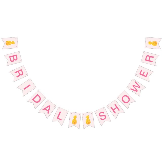 Bannière À Fanions Fête de mariage tropical Aloha (Tout)