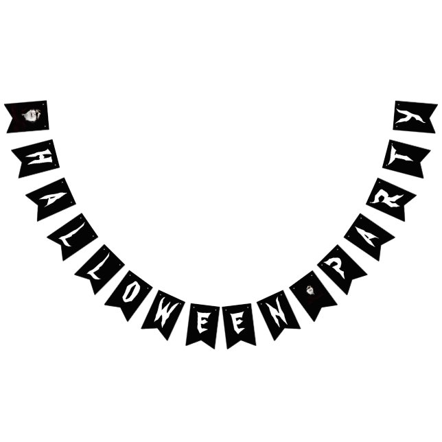 Bannière À Fanions Fête d'Halloween (Tout)