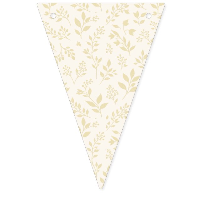 Bannière À Fanions Feuillage d'automne Blé Doré - Neutre (Premier drapeau)