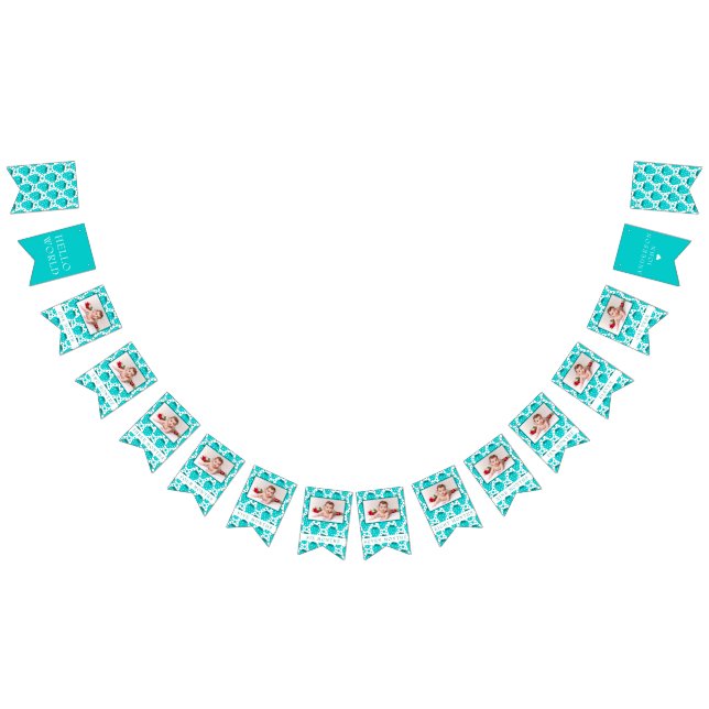 Bannière À Fanions Fraise Boy Premier anniversaire Jalons Photos (Tout)