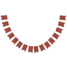 Frapeaux de Bunting mini motif en 3D doré de Noël