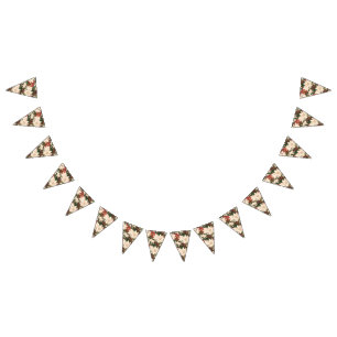 Bannière À Fanions Fun Noël Poinsettia Splendor