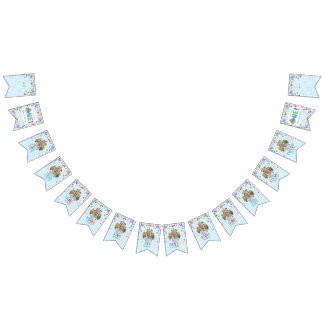 Bannière À Fanions Fun to Be One Photo First Birthday bunting banner