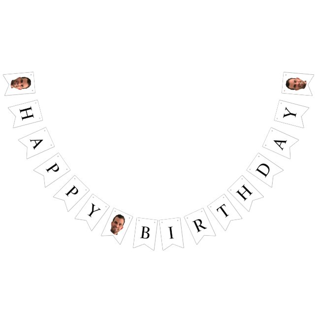 Bannière À Fanions Funny Happy Birthday Party Picture Photo Banner (Tout)