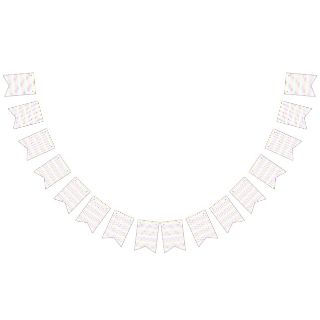 Bannière À Fanions Géométrique arc-en-ciel (Tout)