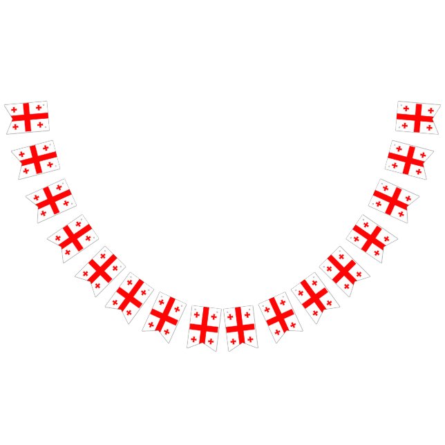 Bannière À Fanions Georgia flag bunting banner (Tout)