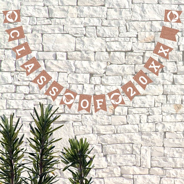 Bannière À Fanions Glam Rose Gold Créez votre classe de (Créateur téléchargé)