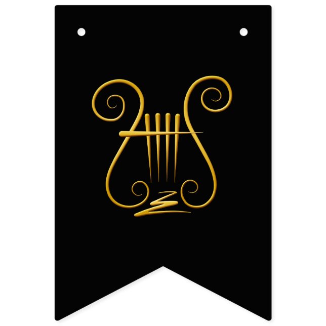 Bannière À Fanions Golden lyre (Premier drapeau)