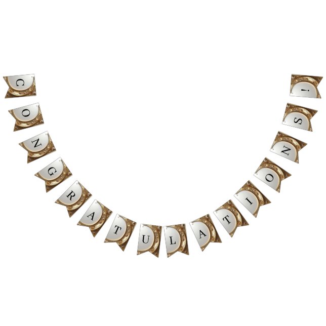 Bannière À Fanions Golden Ornate Frame Bunting Flag (Tout)