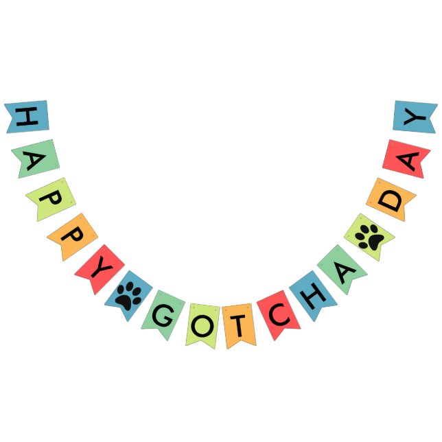 Bannière À Fanions Gotcha jour heureux (Tout)