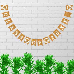 Bannière À Fanions Graduation Glam Gold Créez Votre Classe De