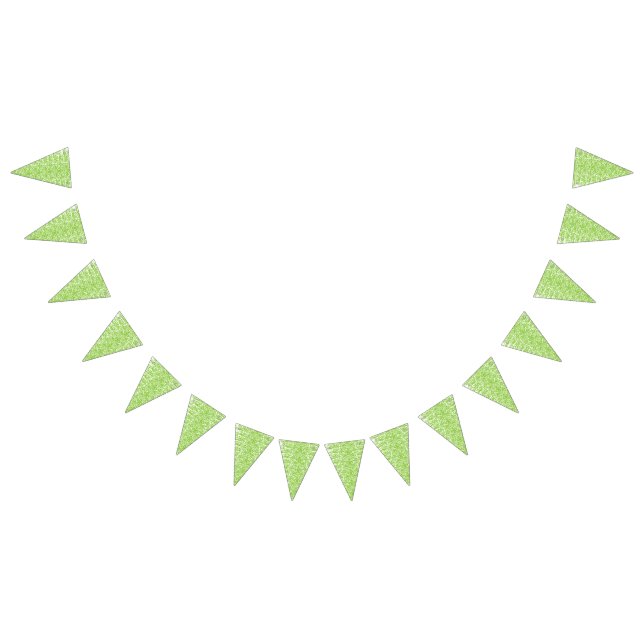 Bannière À Fanions Grunge Lime Texture verte (Tout)