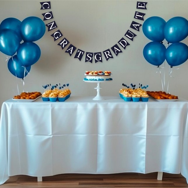 Bannière À Fanions Guy Grad Moderne Diplômé sur mesure (Créateur téléchargé)