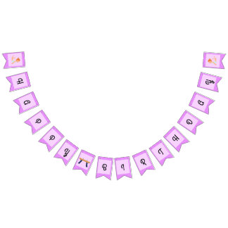 Bannière À Fanions Gymnastique Joyeux anniversaire