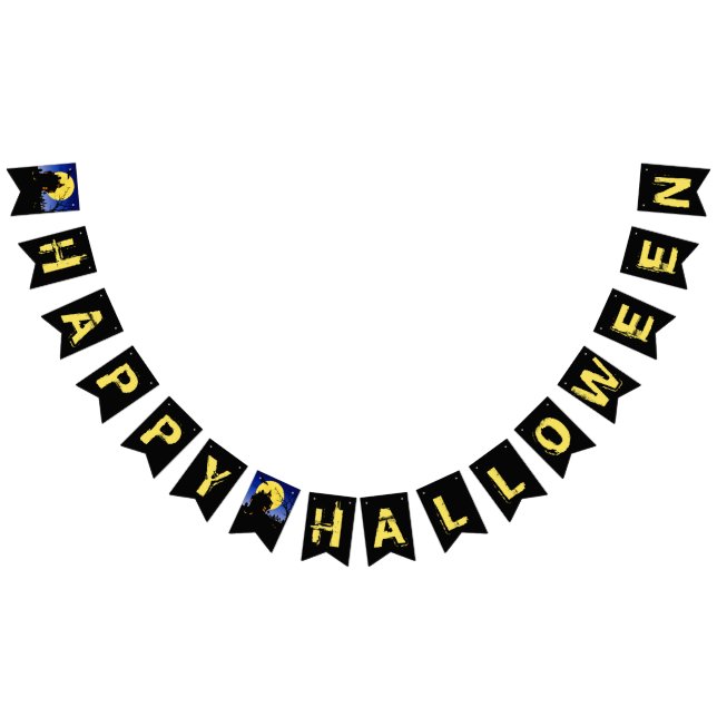 Bannière À Fanions Halloween (Tout)