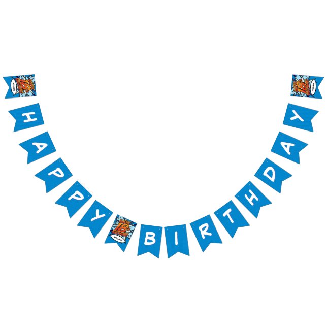 BANNIÈRE À FANIONS HEUREUX 18 BANNIVERSAIRE DE B.D. (Tout)