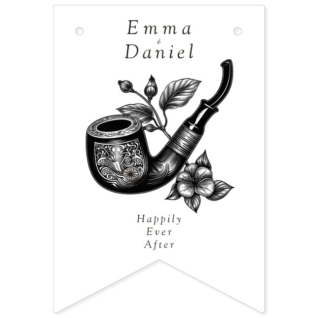 Bannière À Fanions Hobbiton Haven Mariage (Deuxième drapeau)