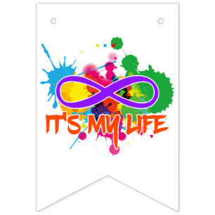 Bannière À Fanions holiES - Lemniscate - C'est ma vie Splashes