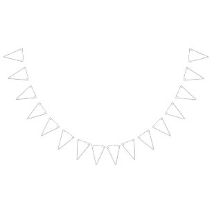 Bannière À Fanions Icône blanche avec art linéaire minimaliste avec g