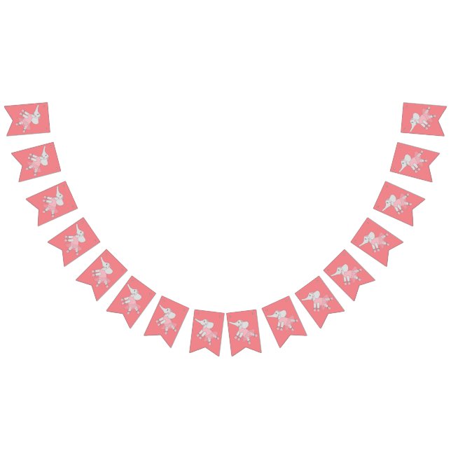 Bannière À Fanions illusima Ballerina Elephant Peach (Tout)