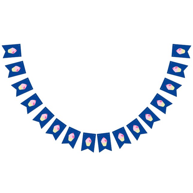 Bannière À Fanions illusima Bleu foncé (Tout)