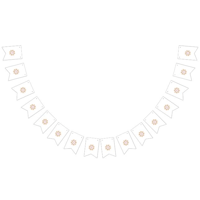 Bannière À Fanions Impression d'art floral Mandala | Décor Boho (Tout)