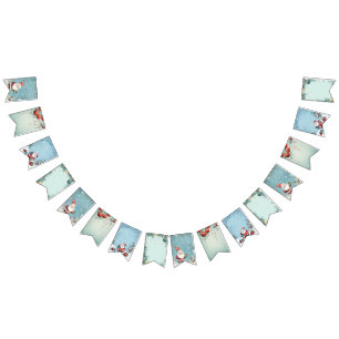 Bannière À Fanions Invitation de Noël du Père Noël