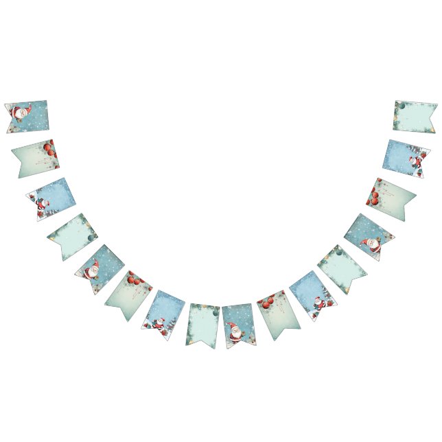 Bannière À Fanions Invitation de Noël du Père Noël (Tout)