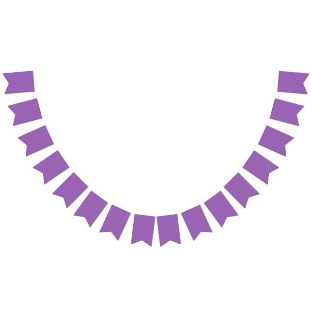 Bannière À Fanions Iris uni couleur solide doux violet (Tout)