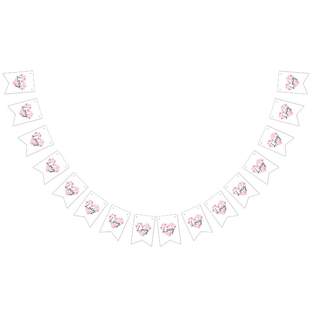 Bannière À Fanions J'aime Lucy (Tout)