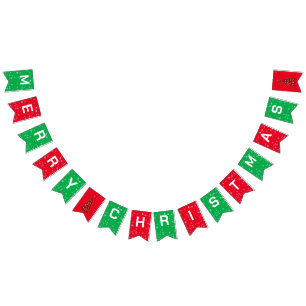 Bannière À Fanions Joli sapin de Noël Noël Fête des neiges de Noël