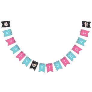 Bannière À Fanions Jour des morts Thème Anniversaire Fête