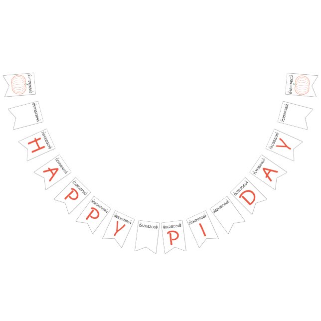 Bannière À Fanions Jour du Pi (Tout)