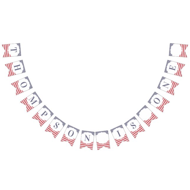 Bannière À Fanions Journée du Mémorial rouge blanc et bleu le 4 juill (Tout)