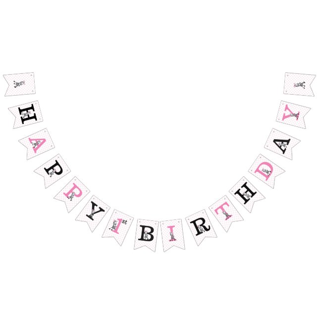 Bannière À Fanions Joyeux anniversaire (Tout)