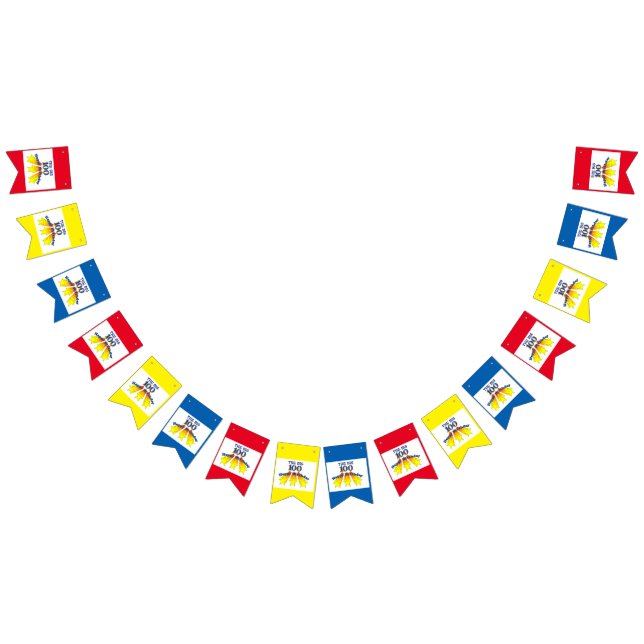 Bannière À Fanions Joyeux anniversaire 100 (Tout)