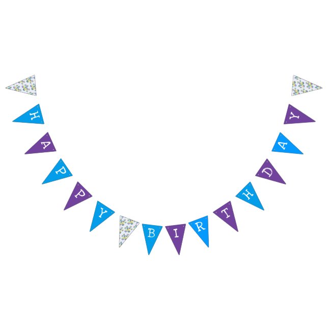 Bannière À Fanions Joyeux Anniversaire Magique Rose Unicorn Coeurs Ch (Tout)