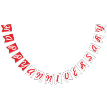 JOYEUX ANNIVERSAIRE, ROUGE + Blanc