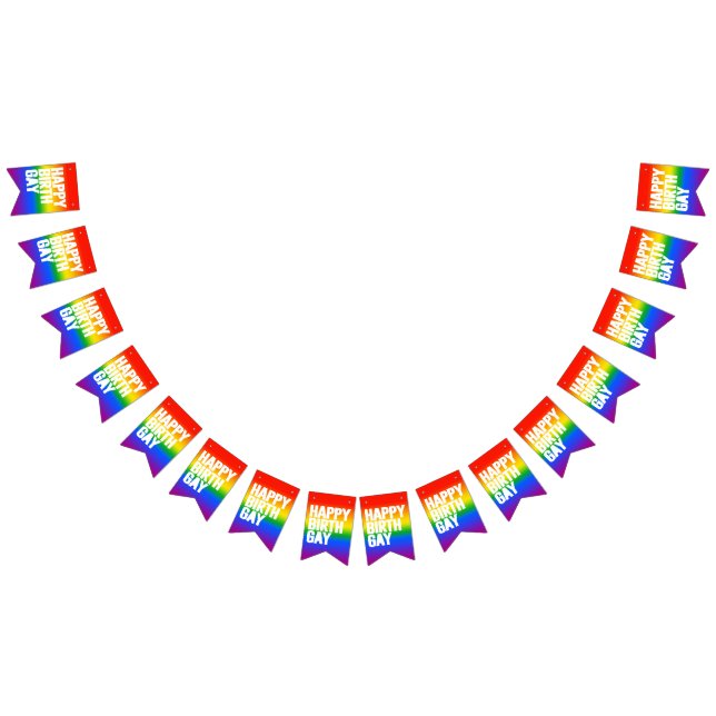 Bannière À Fanions Joyeux Birthgay (Tout)